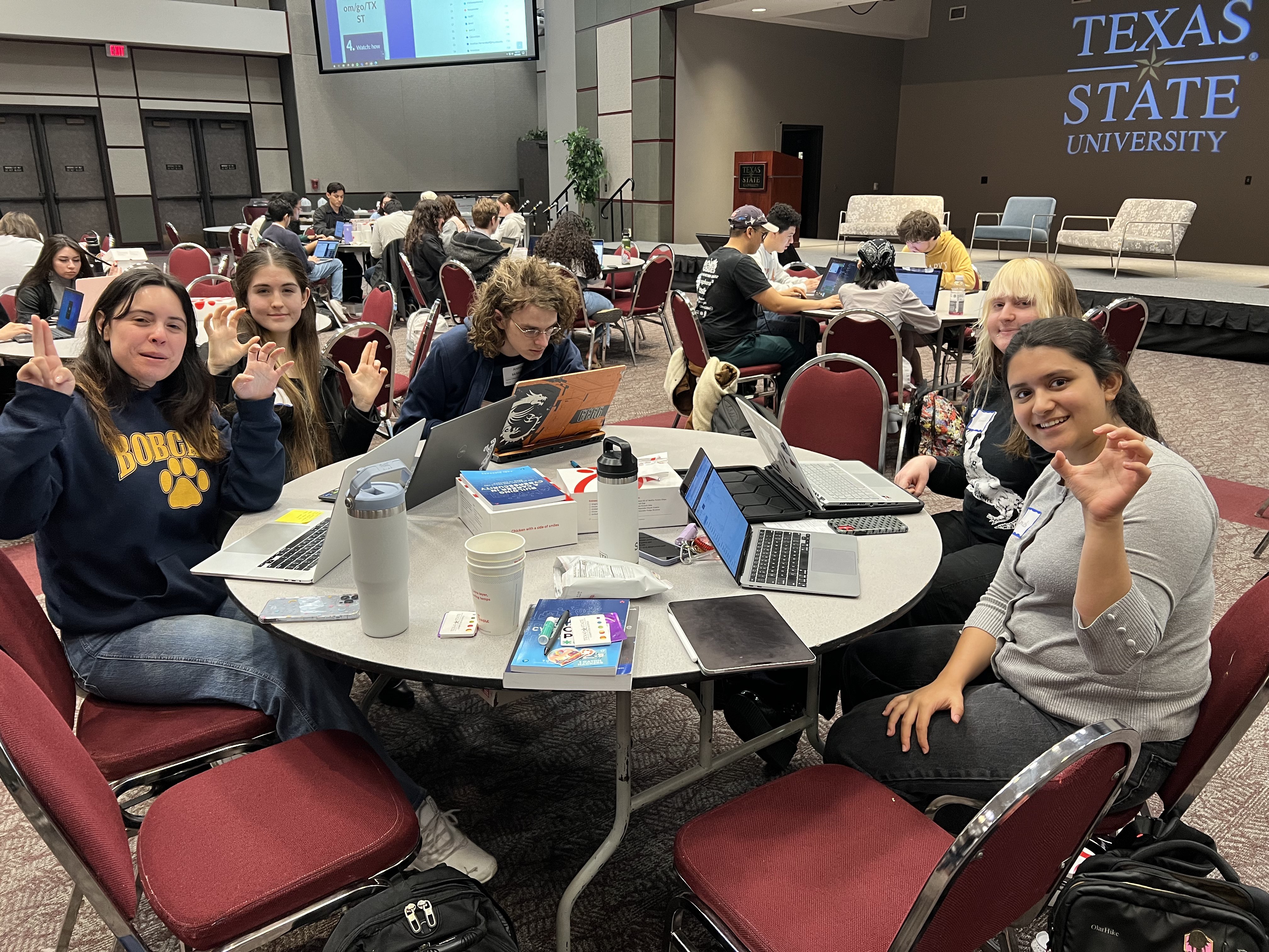 Texas State Students participating